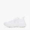 Sneaker van dik leer met gemengde textuur Sneaker van dik leer met gemengde textuur
