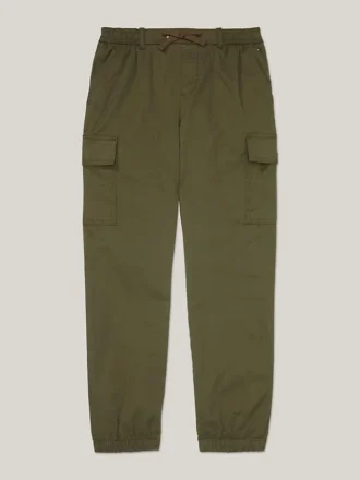 Stretch cargo-chino-joggingbroek voor kinderen