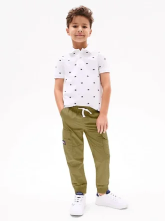 Stretch cargo-joggingbroek voor kinderen
