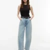 Stretch High-Rise Barrel-Jeans Stretch High-Rise Barrel-Jeans
