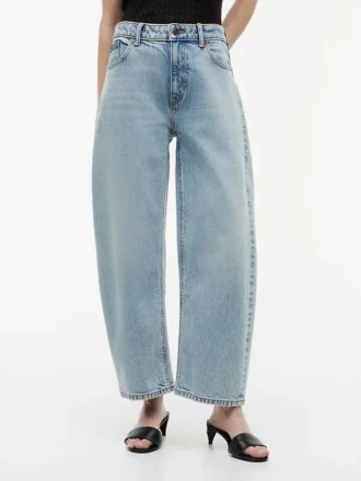 Stretch High-Rise Barrel-Jeans Stretch High-Rise Barrel-Jeans