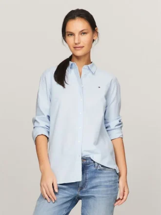 Stretch Oxford-overhemd met normale pasvorm Stretch Oxford-overhemd met normale pasvorm