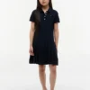 Stretch-polojurk met plooien voor kinderen Stretch-polojurk met plooien voor kinderen