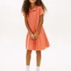 Stretch-polojurk met plooien voor kinderen Stretch-polojurk met plooien voor kinderen