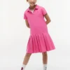 Stretch-polojurk met plooien voor kinderen