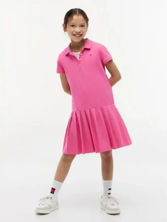 Stretch-polojurk met plooien voor kinderen