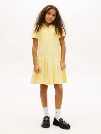 Stretch-polojurk met plooien voor kinderen