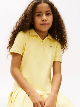 Stretch-polojurk met plooien voor kinderen