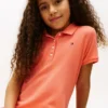 Stretch-polojurk met plooien voor kinderen Stretch-polojurk met plooien voor kinderen
