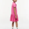 Stretch-polojurk met plooien voor kinderen