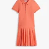 Stretch-polojurk met plooien voor kinderen Stretch-polojurk met plooien voor kinderen