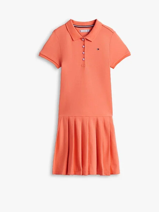Stretch-polojurk met plooien voor kinderen Stretch-polojurk met plooien voor kinderen