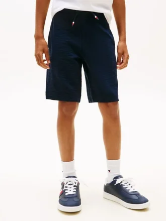 Stretch seersuckershort voor kinderen