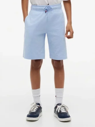 Stretch seersuckershort voor kinderen
