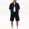 Stretch seersuckershort voor kinderen Stretch seersuckershort voor kinderen