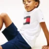 Stretch seersuckershort voor kinderen Stretch seersuckershort voor kinderen