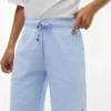 Stretch seersuckershort voor kinderen