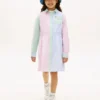 Stretch-shirtjurk met gemengde strepen voor kinderen