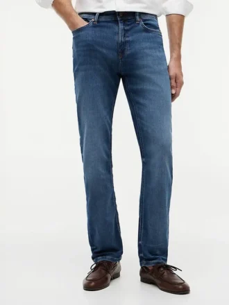 Stretch Straight-Jeans