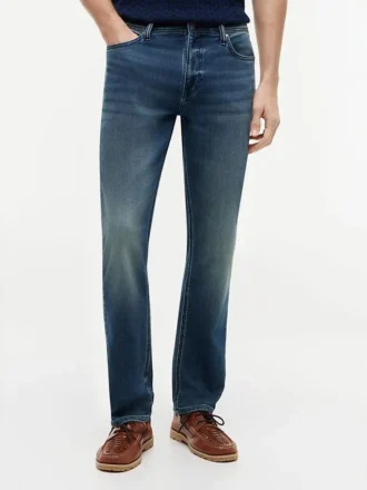 Stretch Straight-Jeans