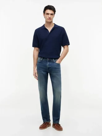 Stretch Straight-Jeans