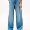 Stretch utility-Jeans met wijde pijpen voor kinderen