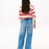 Stretch utility-Jeans met wijde pijpen voor kinderen