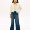 Stretchjeans met wijde pijpen voor kinderen