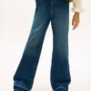Stretchjeans met wijde pijpen voor kinderen