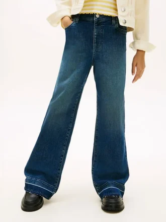 Stretchjeans met wijde pijpen voor kinderen