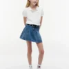 Stretchpolo met pofmouwen voor kinderen Stretchpolo met pofmouwen voor kinderen