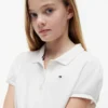 Stretchpolo met pofmouwen voor kinderen Stretchpolo met pofmouwen voor kinderen