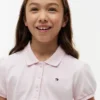 Stretchpolo met pofmouwen voor kinderen Stretchpolo met pofmouwen voor kinderen