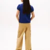 Stretchpolo met pofmouwen voor kinderen Stretchpolo met pofmouwen voor kinderen