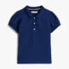 Stretchpolo met pofmouwen voor kinderen Stretchpolo met pofmouwen voor kinderen
