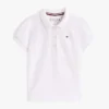 Stretchpolo met pofmouwen voor kinderen Stretchpolo met pofmouwen voor kinderen