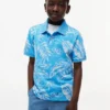 Stretchpolo met tropische print voor kinderen Stretchpolo met tropische print voor kinderen