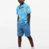 Stretchpolo met tropische print voor kinderen Stretchpolo met tropische print voor kinderen