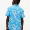 Stretchpolo met tropische print voor kinderen Stretchpolo met tropische print voor kinderen