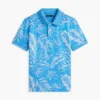 Stretchpolo met tropische print voor kinderen Stretchpolo met tropische print voor kinderen