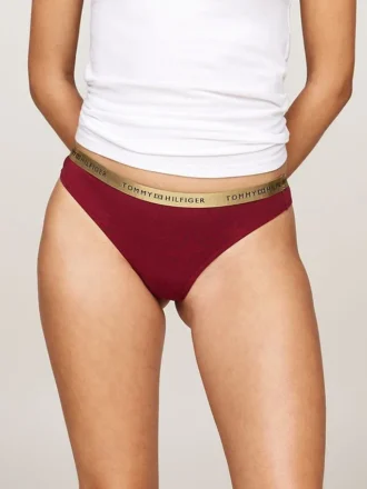 String met logo op de tailleband, 5-pack