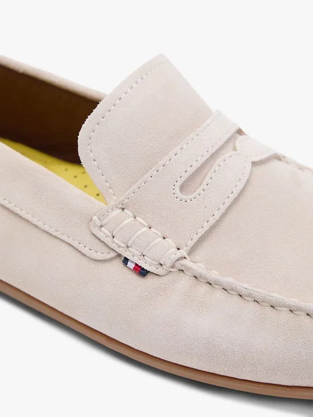 Suède rijloafer met noppen Suède rijloafer met noppen