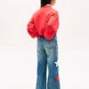 Sweatshirt met golvend vlaglogo voor kinderen Sweatshirt met golvend vlaglogo voor kinderen