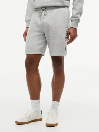 Sweatshort met geborduurd Tommy-logo