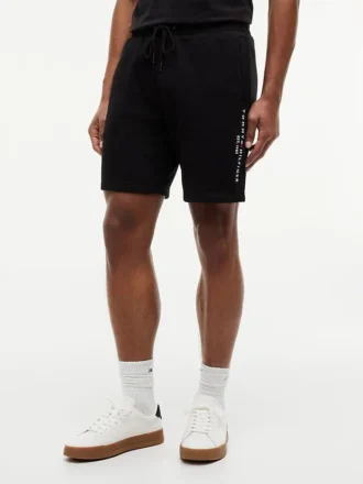 Sweatshort met geborduurd Tommy-logo