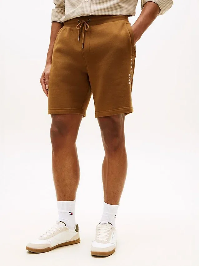 Sweatshort met geborduurd Tommy-logo Sweatshort met geborduurd Tommy-logo