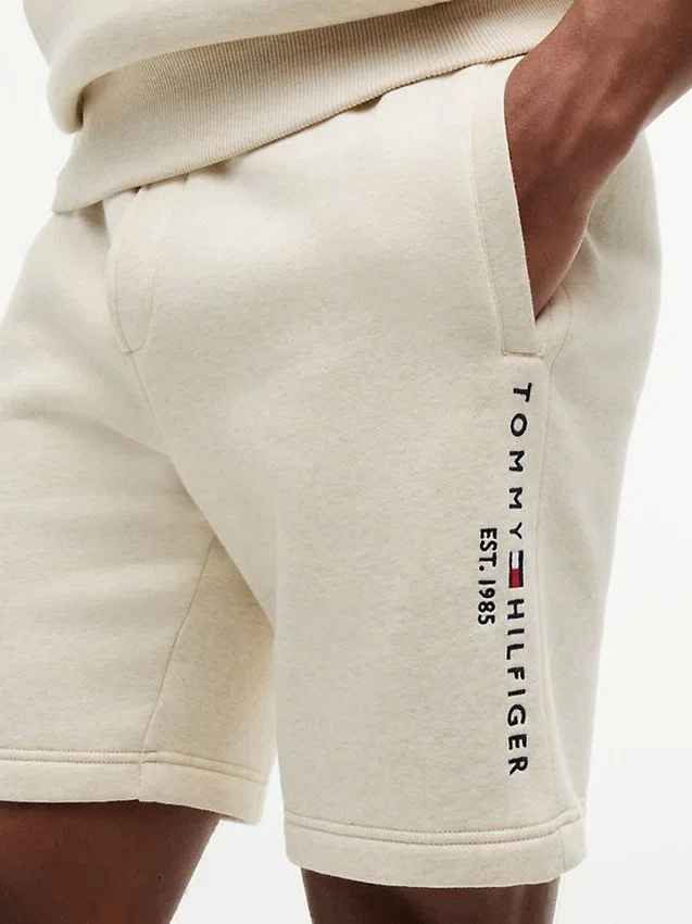 Sweatshort met geborduurd Tommy-logo Sweatshort met geborduurd Tommy-logo