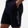 Sweatshort met geborduurd Tommy-logo