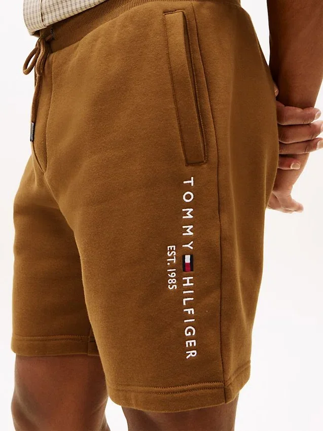 Sweatshort met geborduurd Tommy-logo Sweatshort met geborduurd Tommy-logo