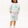 Sweatshort met gemengd logo voor kinderen